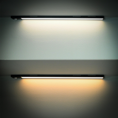 Bezprzewodowa lampa LED Czujnik ruchu 60cm Czarna