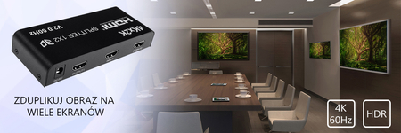Rozgałęźnik HDMI 1x2 SPH-RS102_V20 4K 60 Hz HDR