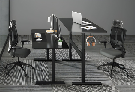 Pneumatyczne Biurko Spacetronik Moris 100BB 140x68