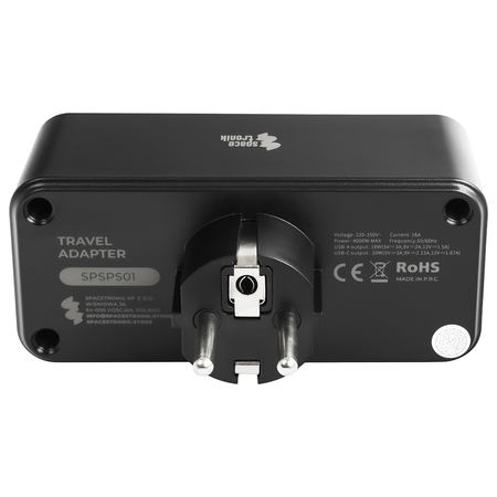 Listwa zasilająca 2xAC 1xUSB 1xUSB-C SPS-PS01B