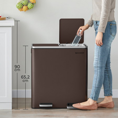 Funky Trash Can Brown Spacetronik Podwójny