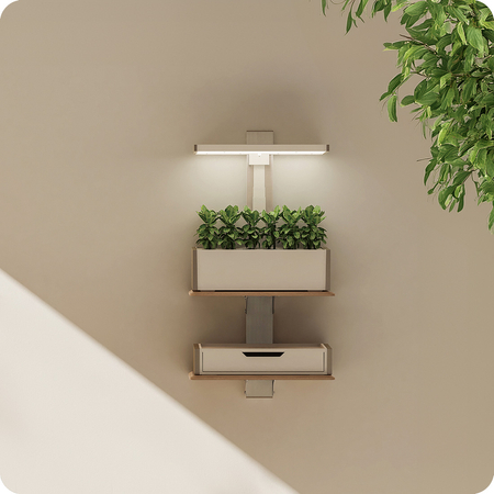 Półka ścienna pod doniczkę SPGC21BB Czarna