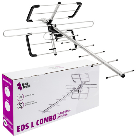 Antena DVB-T2 Spacetronik EOS L Combo Black