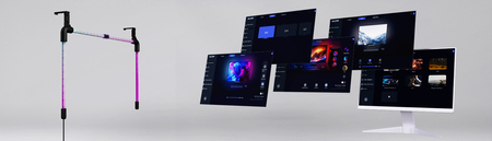 TV-Hintergrundbeleuchtung Spacetronik Glow Three PC 32 Zoll