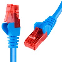 RJ45 CAT 6 U/UTP AWG24 blau 3m Kabel