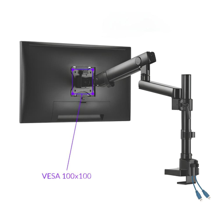 Uchwyt na dwa monitory Spacetronik SPA-H120