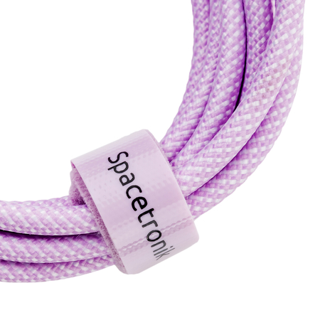 Kabel USB-C PD100/240W Spacetronik 1m fioletowy