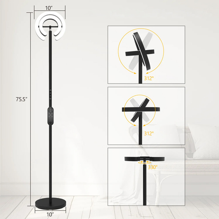 Lampa podłogowa LED bezcieniowa Glow D10