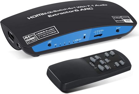 2-in-1-HDMI-Kombinierer mit 1/4-Audioextraktor SPH-RAE04