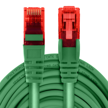 Kabel RJ45 CAT 6 U/UTP AWG24 zielony 30m