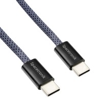 Spacetronik USB-C PD100/240W Kabel 3m navy blau