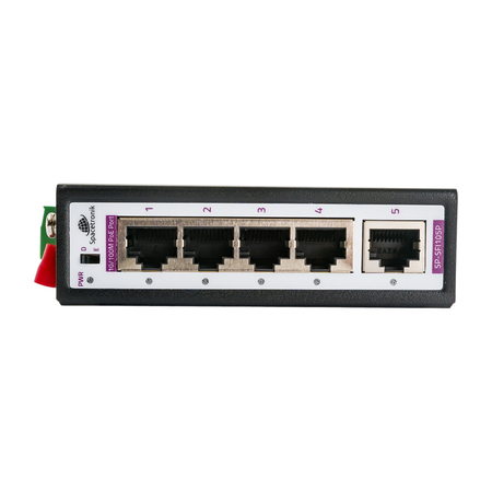 Industrieller PoE-Switch 4x 10/100M + 1x RJ45 Uplink
