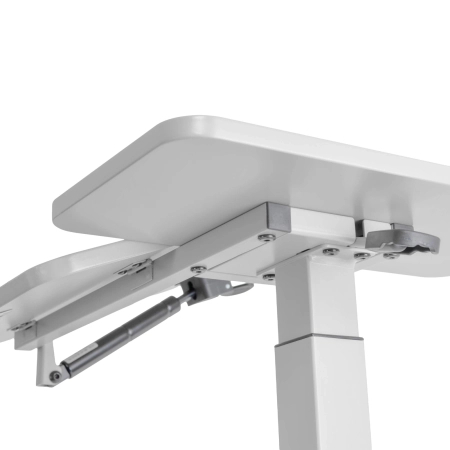 Zestaw wypoczynkowy fotel elektryczny Spacetronik Flax 04M szary + stolik regulowany