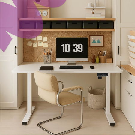 Elektryczne biurko Moris SPE-O111WW 100×60 cm