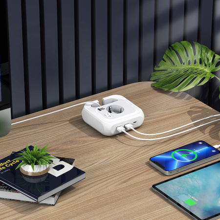 Listwa zasilająca 4xAC 2xUSB 1xUSB-C SPS-PS02W