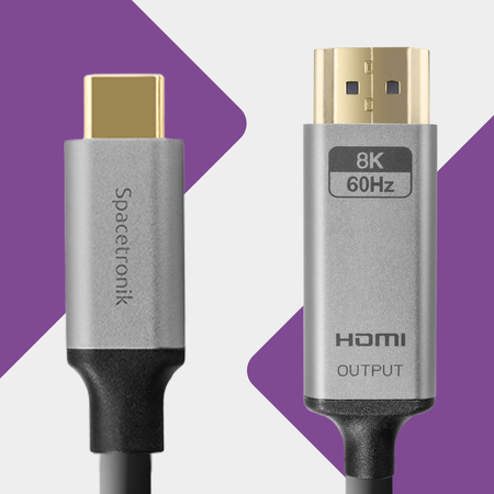 Kabel USB-C 3.1 HDMI 8K Spacetronik KCH-SPA010 1m