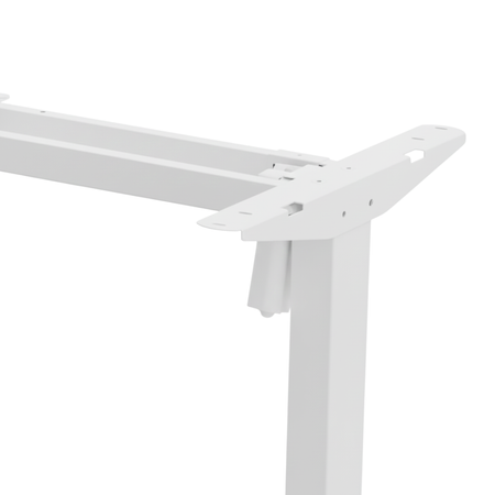 Stelaż Biurka Elektryczny Spacetronik SPE-124 z Pamięcią i USB - Wzmocniona Stabilność (Biały)