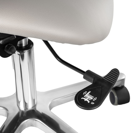 Ergonomiczny hoker regulowany SELLA 4 biały