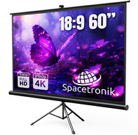 Projektionswand mit Stativ 60" 4K Spacetronik