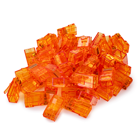 Wtyk RJ45 przelotowy kat 6 UTP PT-RJ456UO-1 100szt