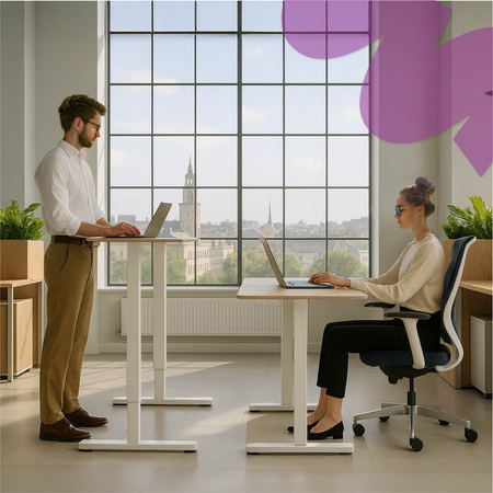 Elektryczne biurko Moris SPE-O111BB 120×60 cm