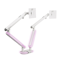 Podwójne Ramię do Monitora SPAF120LUW Białe