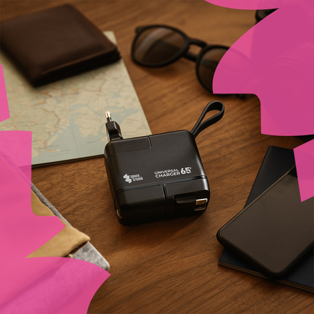 Adapter podróżny USB 4w1 GaN 65W Spacetronik SR105