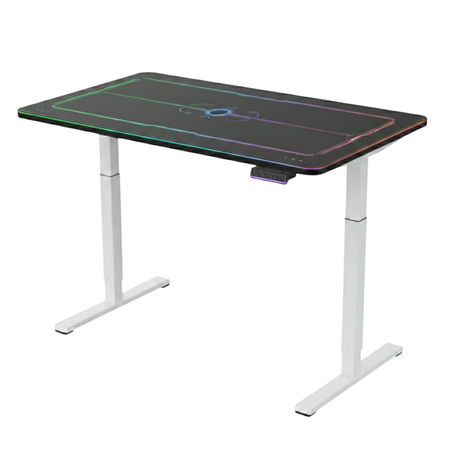 Biurko gamingowe elektryczne RGB z regulacją wysokości Spacetronik 140x70