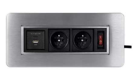 Spacetronik SPS-O24CS V2 Aufputz-Drehsteckdose