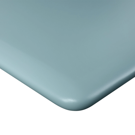 Elektryczne biurko regulowane dwusilnikowe z blatem MDF premium niebieski