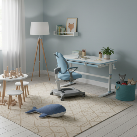 Zestaw regulowane biurko i krzesełko Spacetronik XD dla chopca