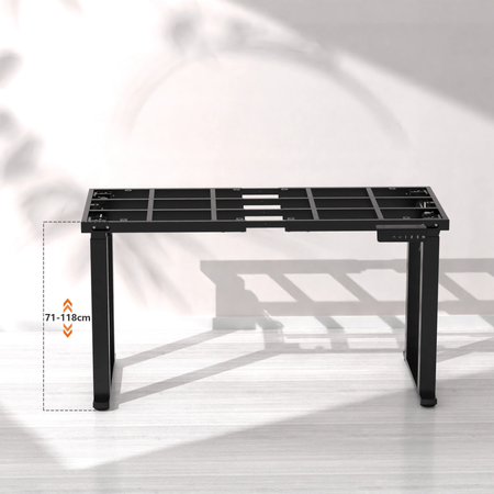 Stelaż biurka elektrycznego SPE426B 71–118 cm czarny 100kg udźwigu
