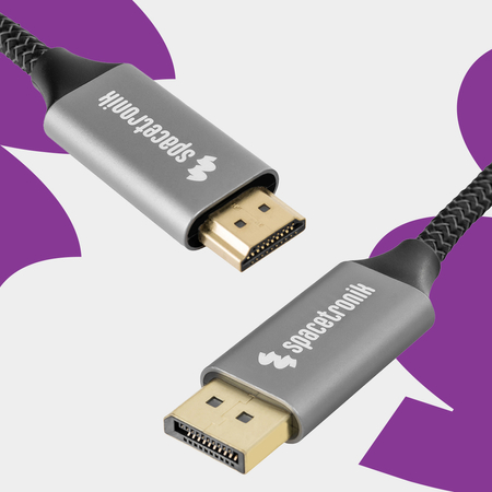 HDMI 8K 60Hz DP Kabel Spacetronik KDH-SPA010 1m