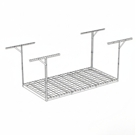 Półka Garażowa Sufitowa Stalowa Spacetronik SPG-102 Udźwig 225 kg 183 x 92 cm
