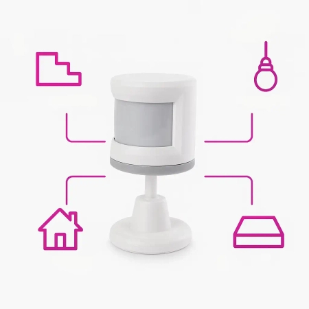 Wewnętrzna czujka ruchu Spacetronik ZB-DP01 Tuya ZigBee – mini detektor na baterię