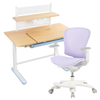 Zestaw dla dziecka regulowane biurko 112×60 z półką + ergonomiczne krzesło Spacetronik XD