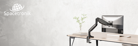 Uchwyt czarny na monitor Spacetronik SPAS110B