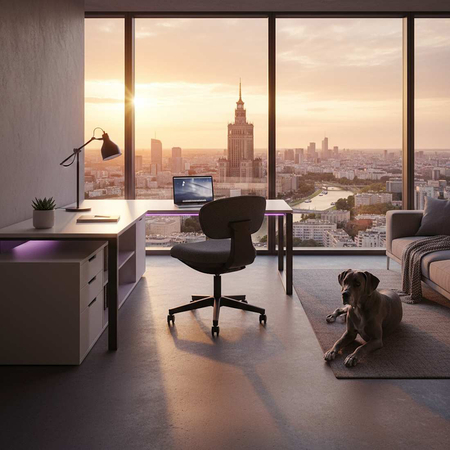 Fotel biurowy obrotowy Spacetronik SETTO 10 czarny