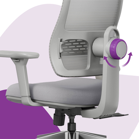 Fotel biurowy obrotowy Spacetronik LUMBO 11 Szary