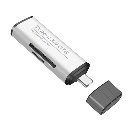 Czytnik kart SPU-CR03 USB-C na SD. micro SD. USB
