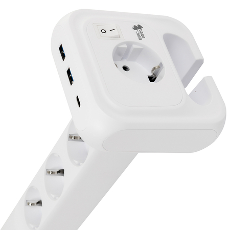 Listwa zasilająca 4xAC 2xUSB 1xUSB-C SPS-PS02W