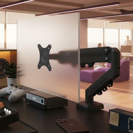 Uchwyt gazowy na monitor Spacetronik SPA-G111