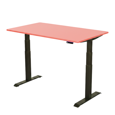 Stelaż elektryczny Spacetronik SPE-222OB + blat MDF premium czerwony