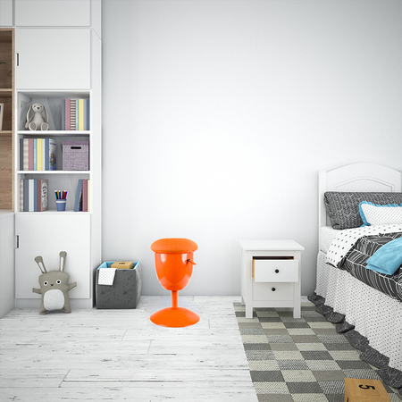 Nussiger ergonomischer Kinderhocker orange