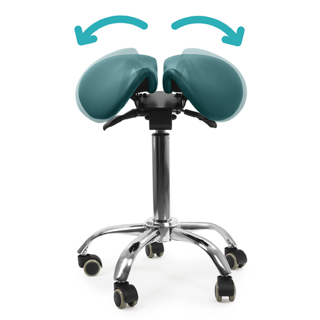 Ergonomisch verstellbarer Hocker SELLA blau