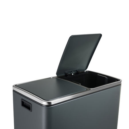 Funky Trash Can Gray Black Spacetronik Podwójny