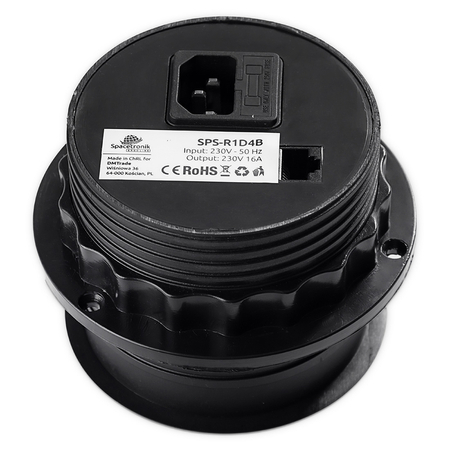 Spacetronik SPS-R1D3W V2 runde Tischsteckdose