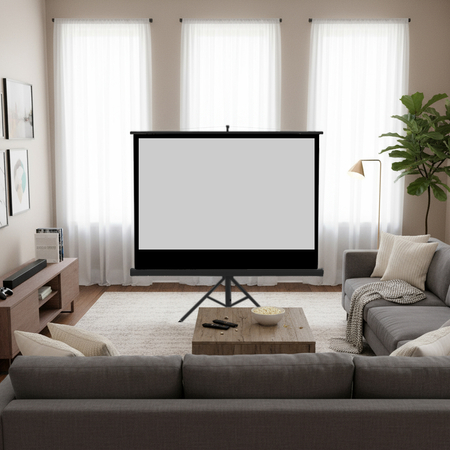 Ekran Projekcyjny ze Statywem 72" 4K Spacetronik