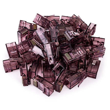 Wtyk RJ45 przelotowy kat 6 UTP PT-RJ456UC-1 100szt