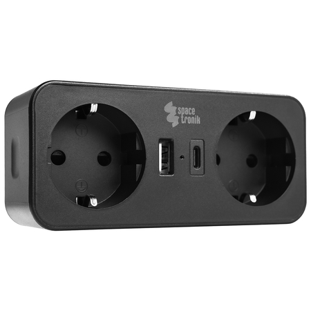 Listwa zasilająca 2xAC 1xUSB 1xUSB-C SPS-PS01B